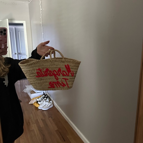 Straw Bag Purse Margarita Time - Picture 2 of 4